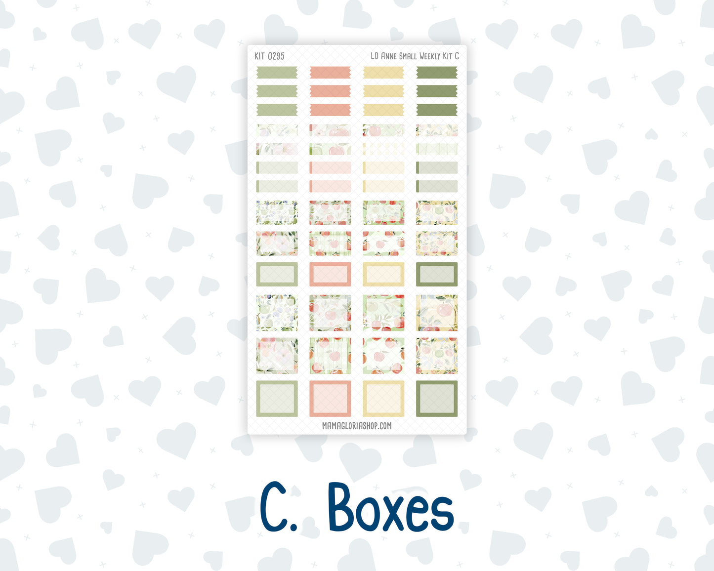 Kit 0295 - Laurel Denise The Anne Planner Small - Weekly Kit - September - Apple Harvest