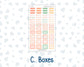Kit 0278 - Laurel Denise The Anne Planner Small - Weekly Kit - August - Oops, All Peaches