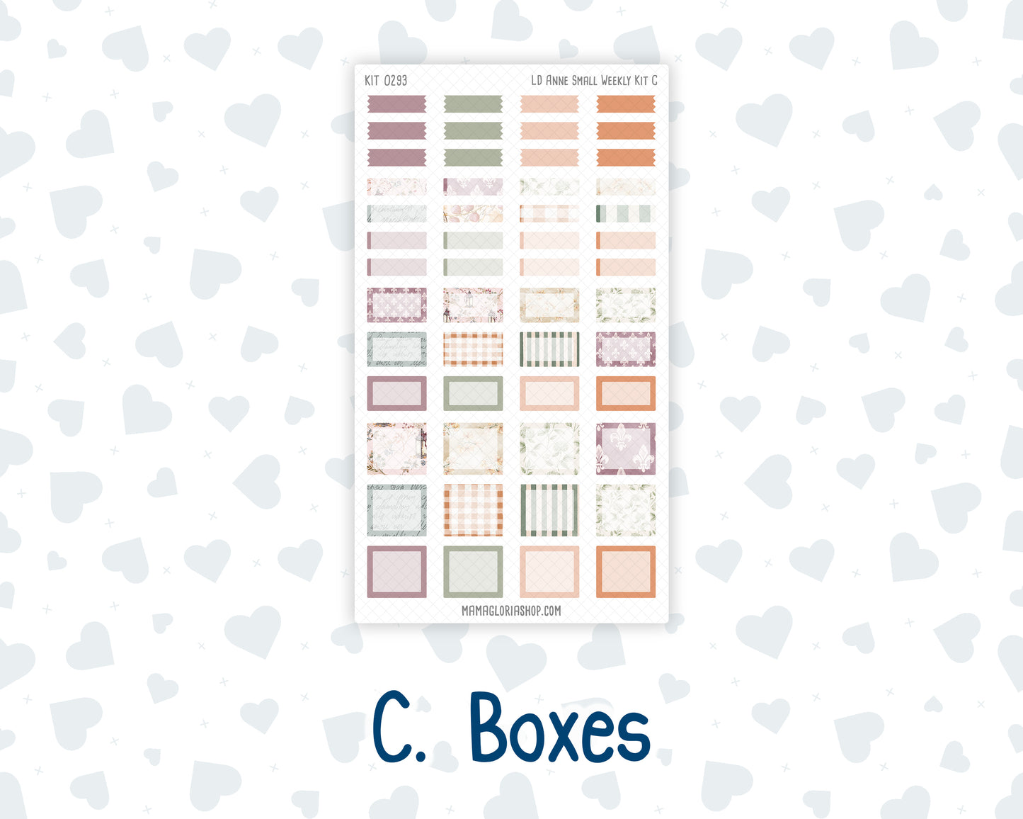 Kit 0293 - Laurel Denise The Anne Planner Small - Weekly Kit - September - Fleur de Provence