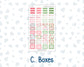 Kit 0276 - Laurel Denise The Anne Planner Small - Weekly Kit - July - Melon Crush