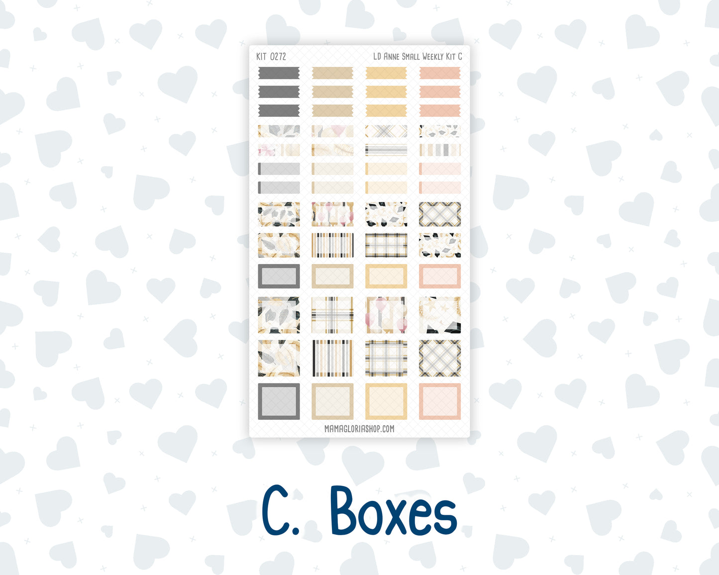 Kit 0272 - Laurel Denise The Anne Planner Small - Weekly Kit - May - Graduation