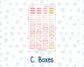Kit 0294 - Laurel Denise The Anne Planner Small - Weekly Kit - September - Rosy Reveria