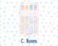Kit 0270 - Laurel Denise The Anne Planner Small - Weekly Kit - June - Beachside Bliss