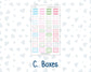 Kit 0262 - Laurel Denise The Anne Planner Small - Weekly Kit - April - Spring Puffs