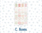 Kit 0308 - Laurel Denise The Anne Planner Small - Weekly Kit - December - Knit & Holly