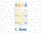Kit 0229 - Laurel Denise Mini - Vertical - Weekly Kit - August - Golden Faces