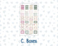 Kit 0307 - Laurel Denise The Anne Planner Small - Weekly Kit - December - Velvet Hearth