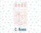 Kit 0297 - Laurel Denise The Anne Planner Small - Weekly Kit - October - Pink Spell