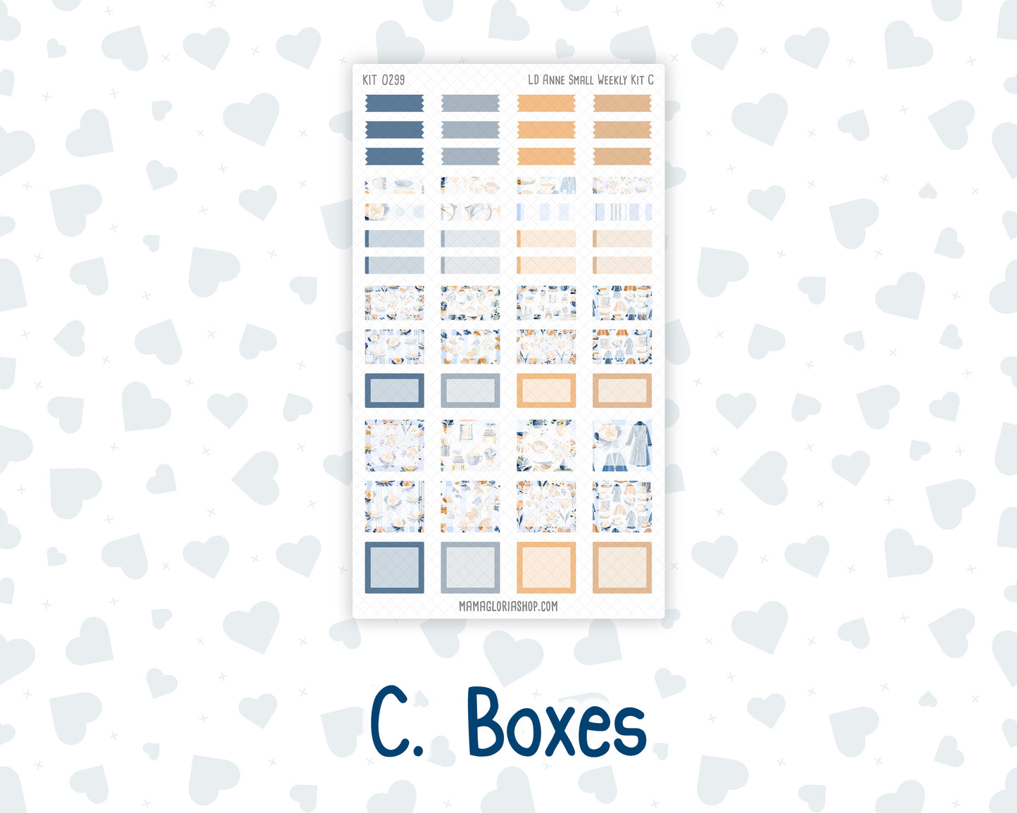 Kit 0299 - Laurel Denise The Anne Planner Small - Weekly Kit - October - Book Nook