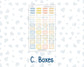 Kit 0265 - Laurel Denise The Anne Planner Small - Weekly Kit - May - Honeybee Sky