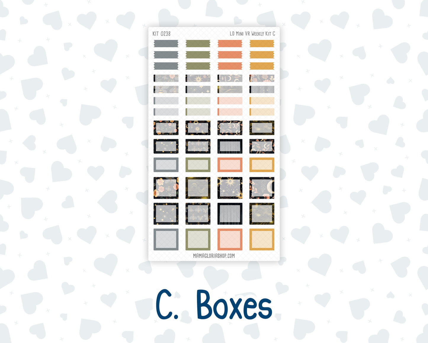 Kit 0238 - Laurel Denise Mini - Vertical - Weekly Kit - October - Starry Autumn Nights
