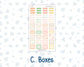 Kit 0228 - Laurel Denise Mini - Vertical - Weekly Kit - August - Just Peachy