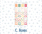 Kit 0271 - Laurel Denise The Anne Planner Small - Weekly Kit - June - Strawberry Shore