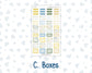 Kit 0274 - Laurel Denise The Anne Planner Small - Weekly Kit - July - Sunny Lemon Shore