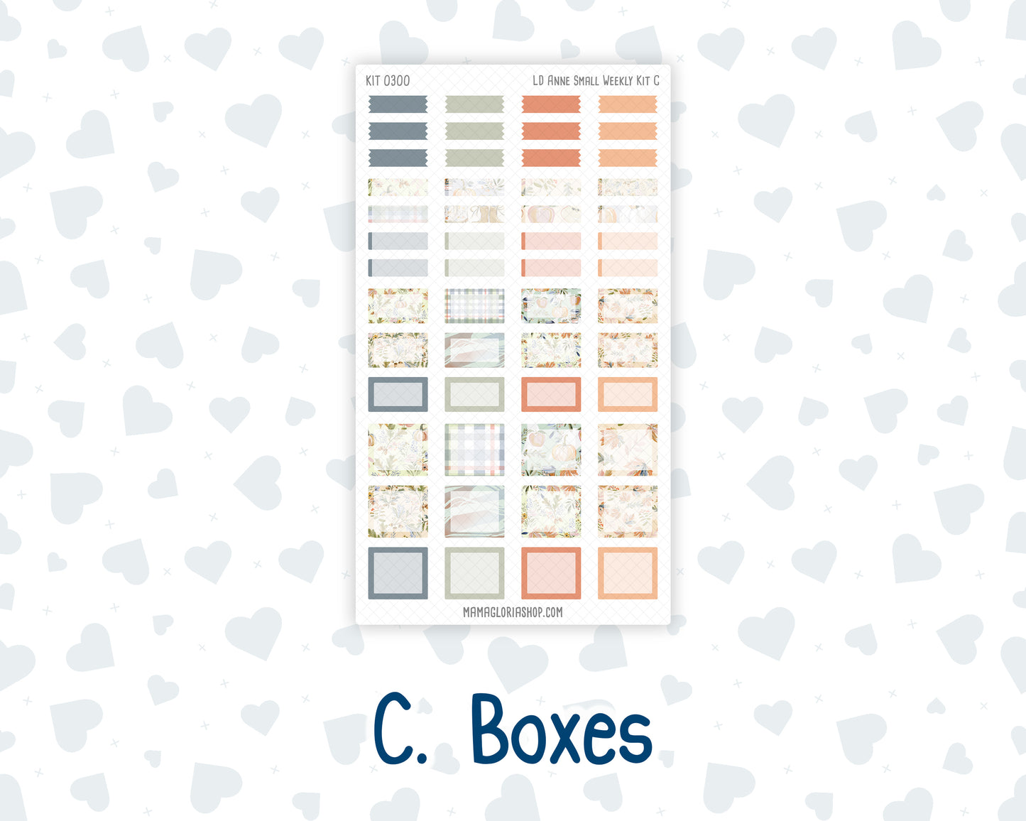 Kit 0300 - Laurel Denise The Anne Planner Small - Weekly Kit - October - Autumn Stroll