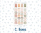 Kit 0298 - Laurel Denise The Anne Planner Small - Weekly Kit - October - Velvet Bloom