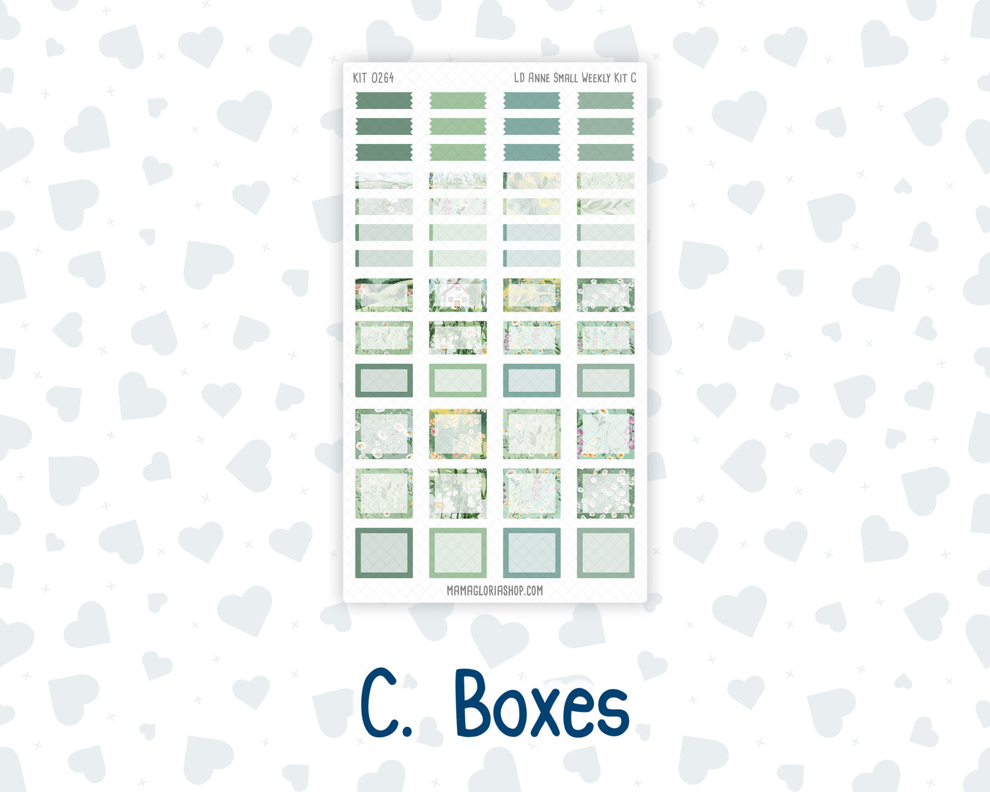 Kit 0264 - Laurel Denise The Anne Planner Small - Weekly Kit - May - Spring Walk
