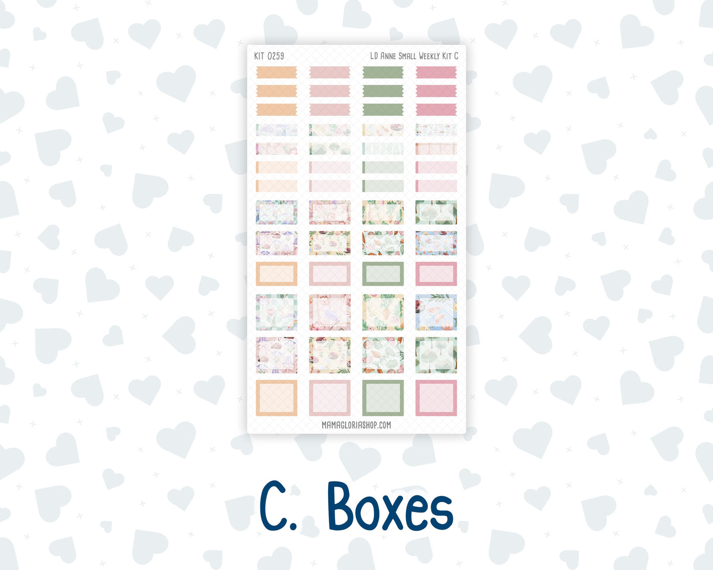 Kit 0259 - Laurel Denise The Anne Planner Small - Weekly Kit - March - Spring Garden Chores