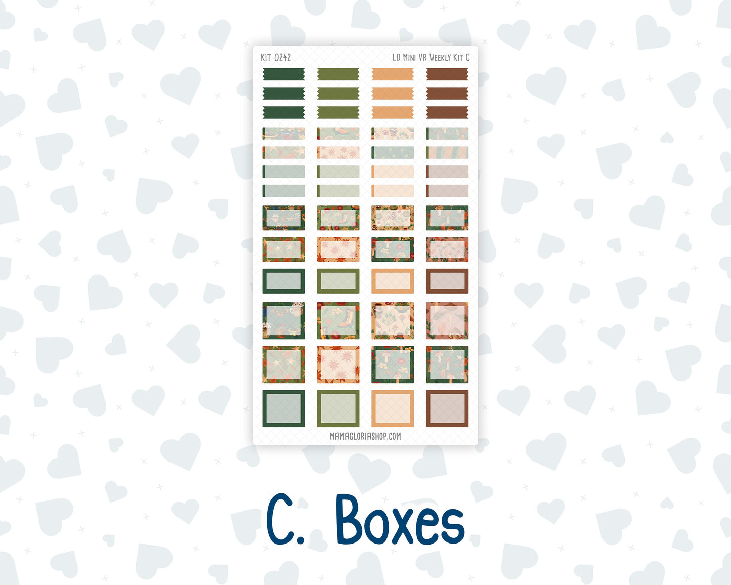 Kit 0242 - Laurel Denise Mini - Vertical - Weekly Kit - November - Cottage Autumn