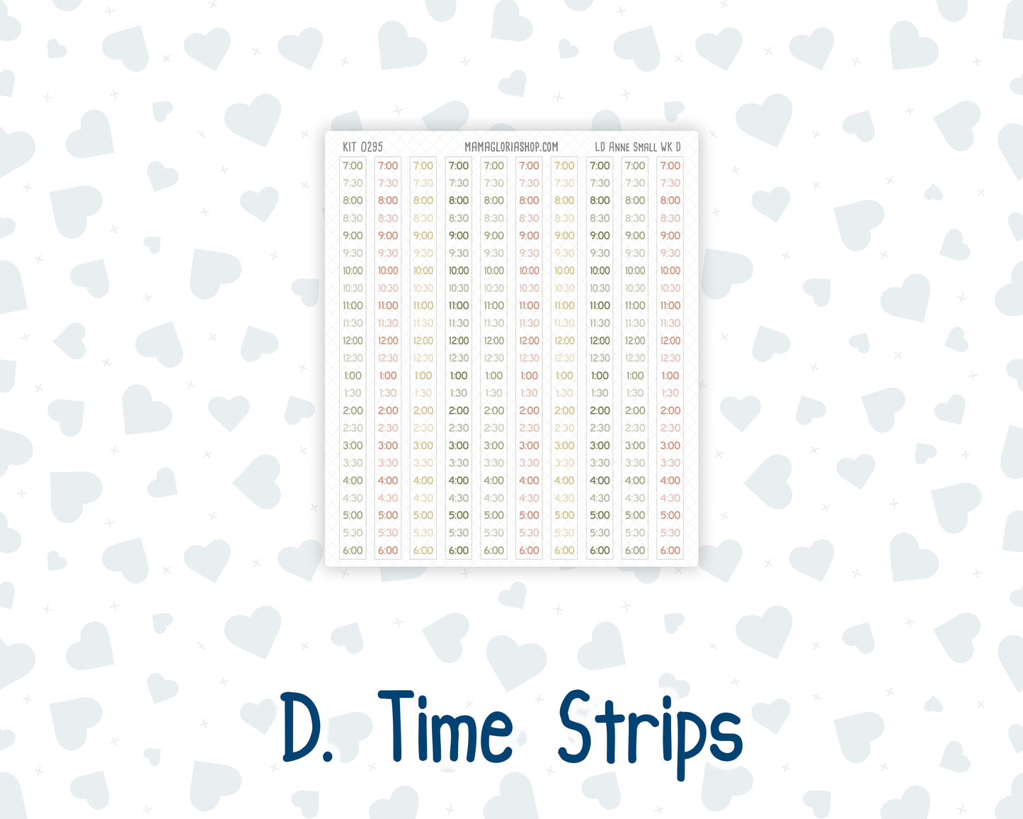 Kit 0295 - Laurel Denise The Anne Planner Small - Weekly Kit - September - Apple Harvest