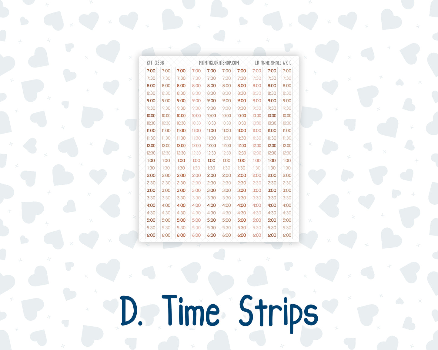 Kit 0296 - Laurel Denise The Anne Planner Small - Weekly Kit - September - Coffee Break