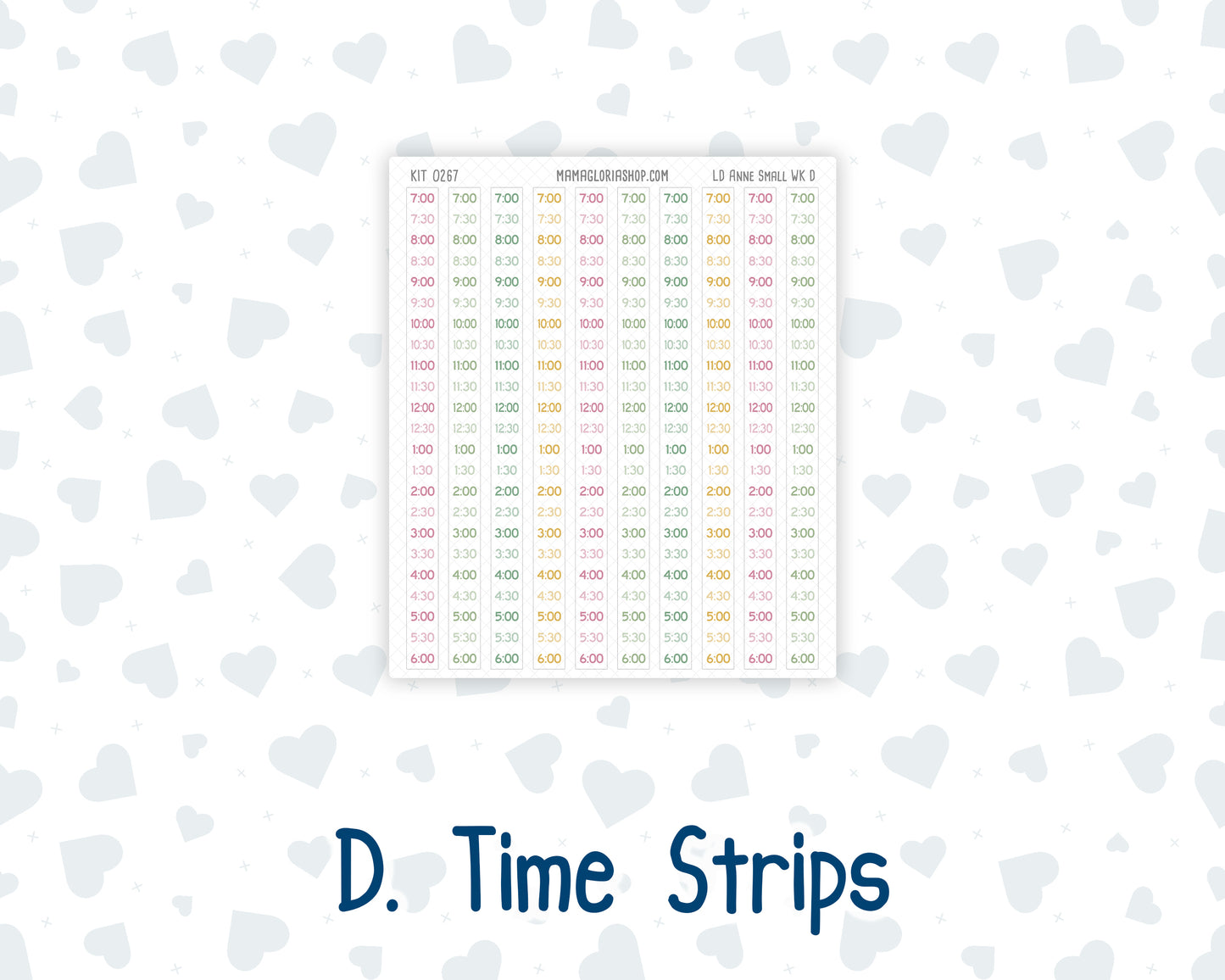 Kit 0267 - Laurel Denise The Anne Planner Small - Weekly Kit - May - Flowers For Mama