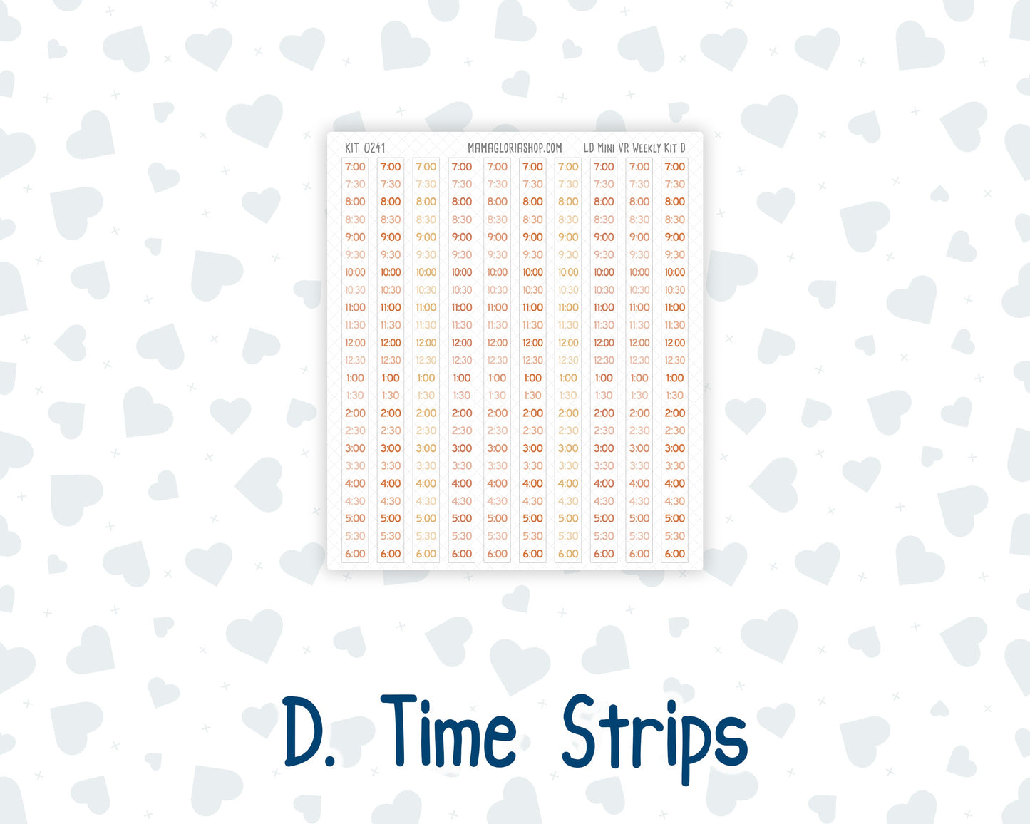 Kit 0241 - Laurel Denise Mini - Vertical - Weekly Kit - November - Pumpkin Latte