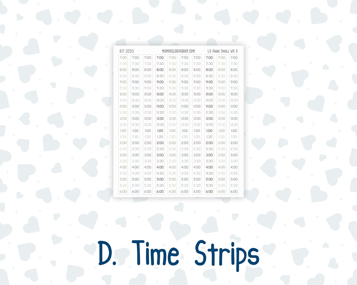 Kit 0250 - Laurel Denise The Anne Planner Small - Weekly Kit - Quiet January