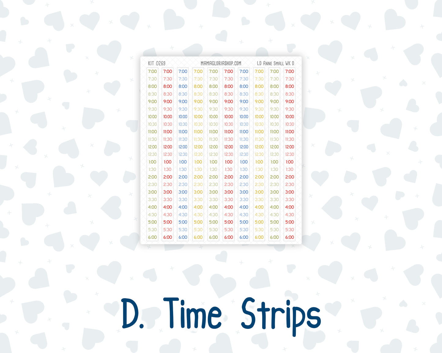 Kit 0269 - Laurel Denise The Anne Planner Small - Weekly Kit - June - Dolce Mare