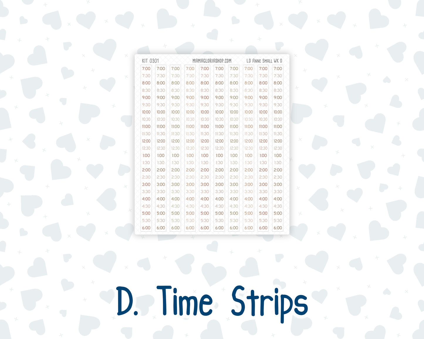 Kit 0301 - Laurel Denise The Anne Planner Small - Weekly Kit - November - Sunday Comfort