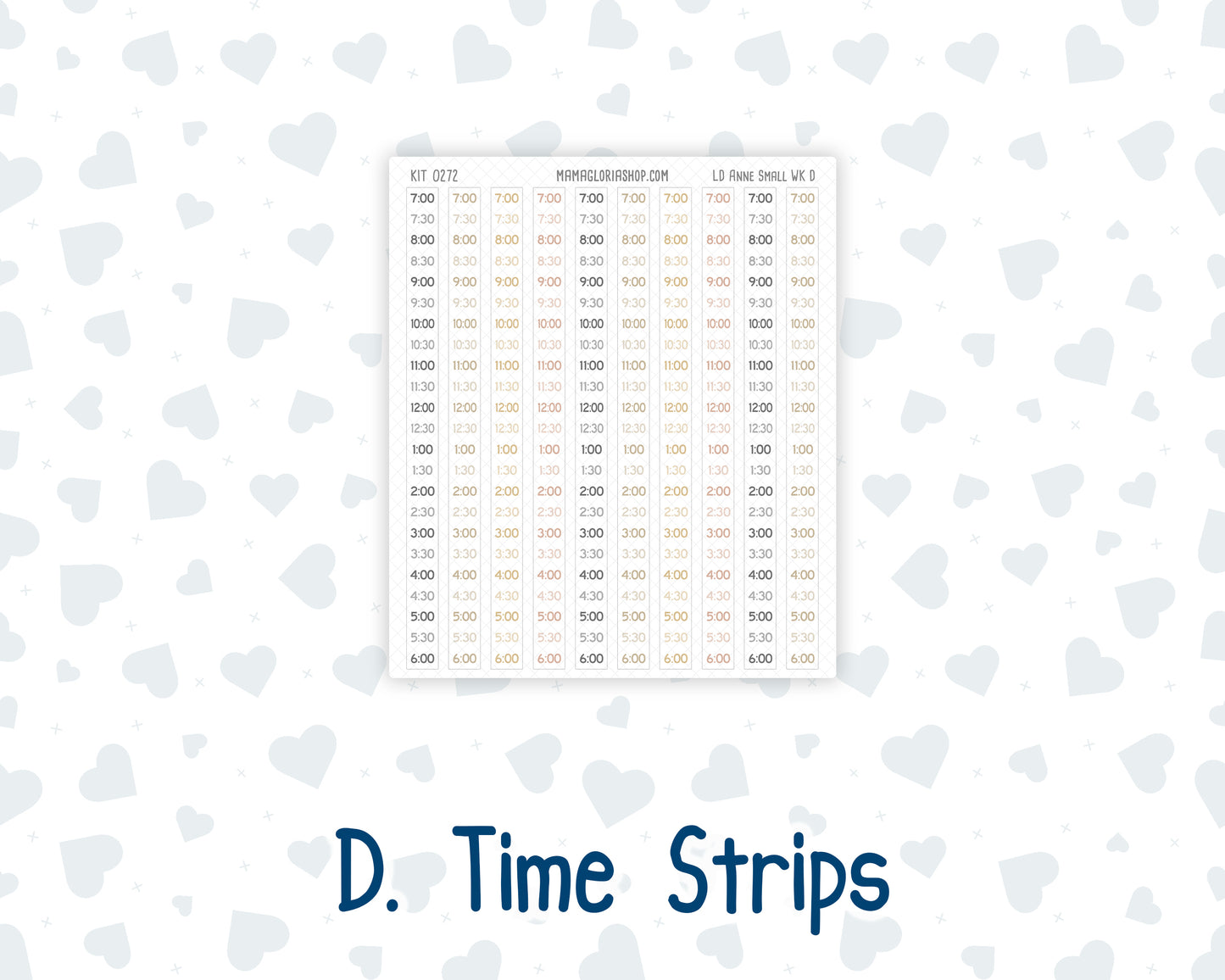 Kit 0272 - Laurel Denise The Anne Planner Small - Weekly Kit - May - Graduation