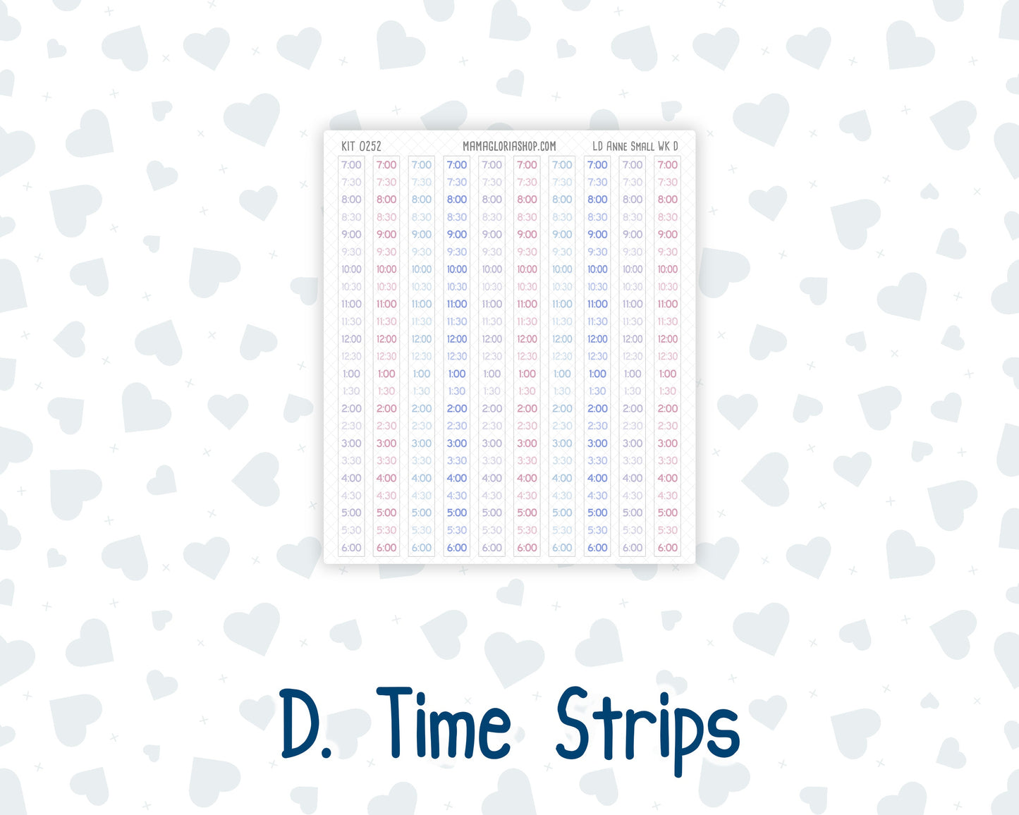 Kit 0252 - Laurel Denise The Anne Planner Small - Weekly Kit - February - Tokyo Candy Cloud