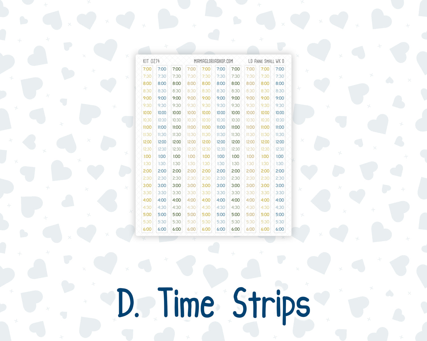 Kit 0274 - Laurel Denise The Anne Planner Small - Weekly Kit - July - Sunny Lemon Shore