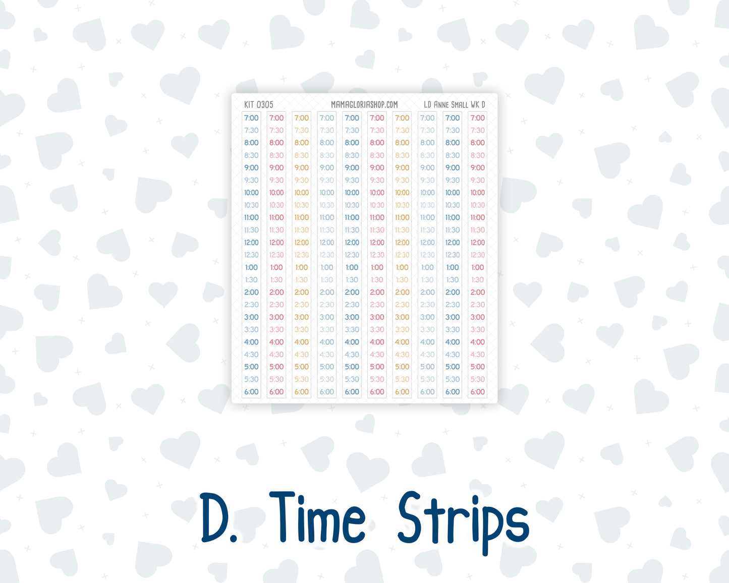Kit 0305 - Laurel Denise The Anne Planner Small - Weekly Kit - December - Sugarplum Parade
