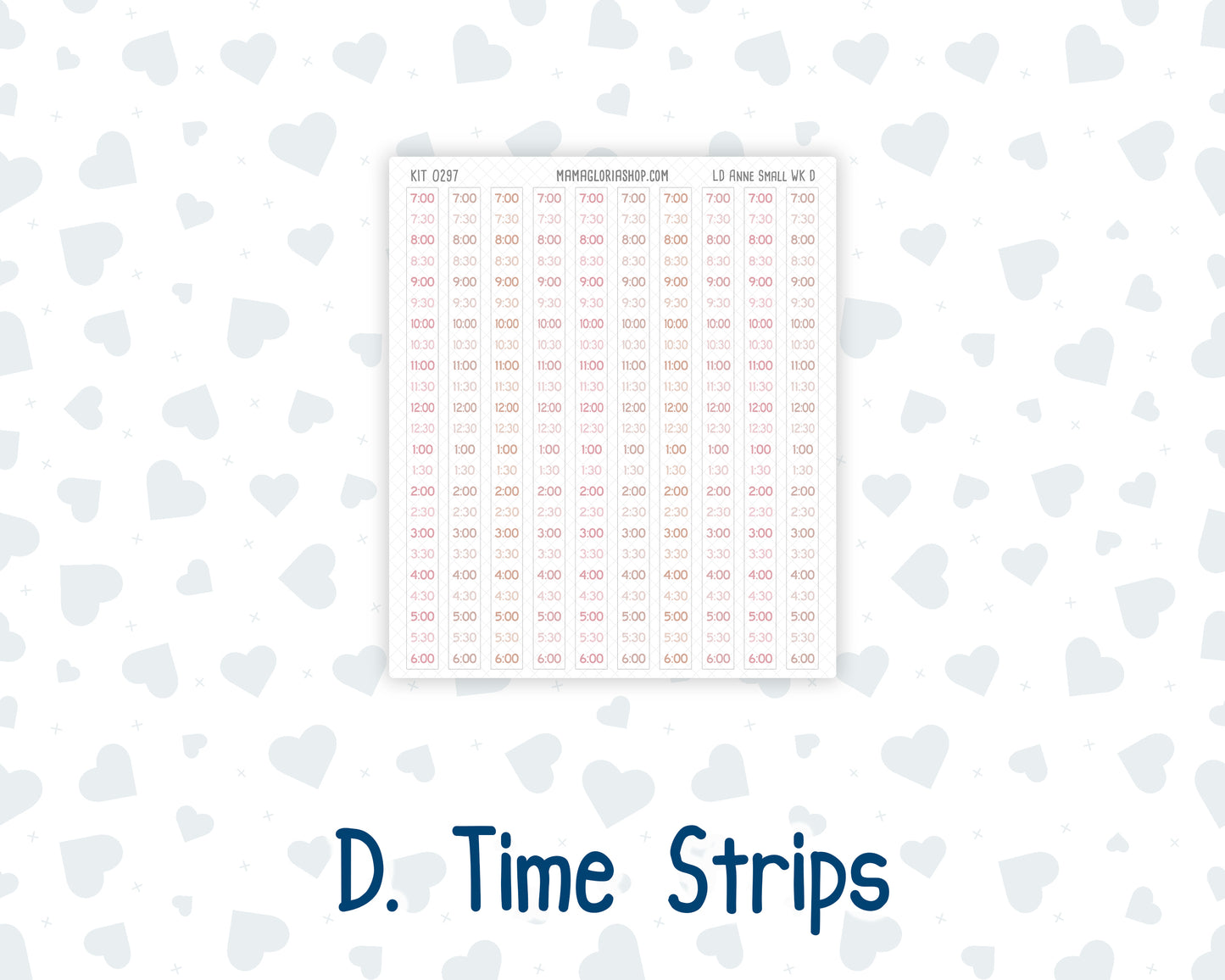 Kit 0297 - Laurel Denise The Anne Planner Small - Weekly Kit - October - Pink Spell