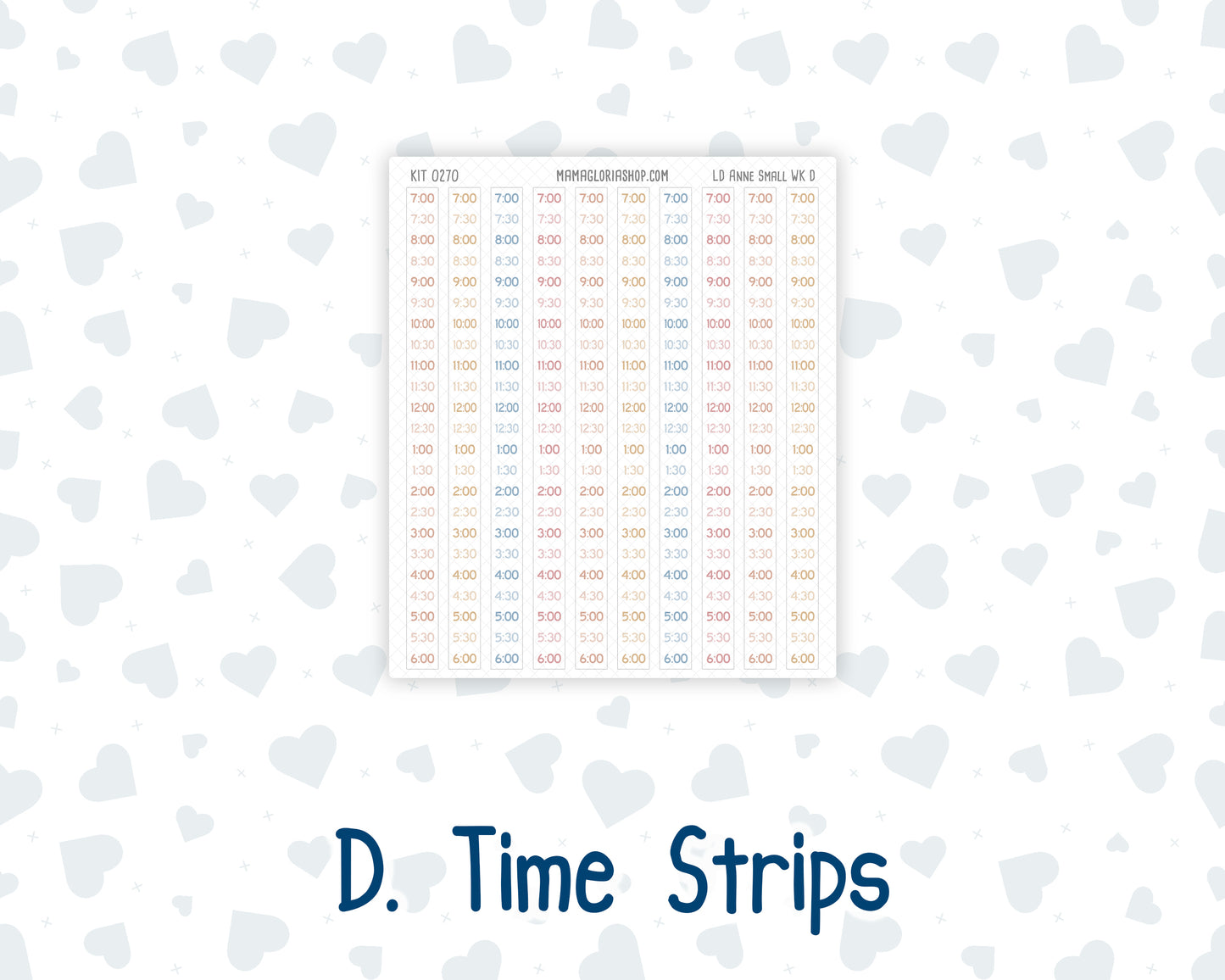 Kit 0270 - Laurel Denise The Anne Planner Small - Weekly Kit - June - Beachside Bliss