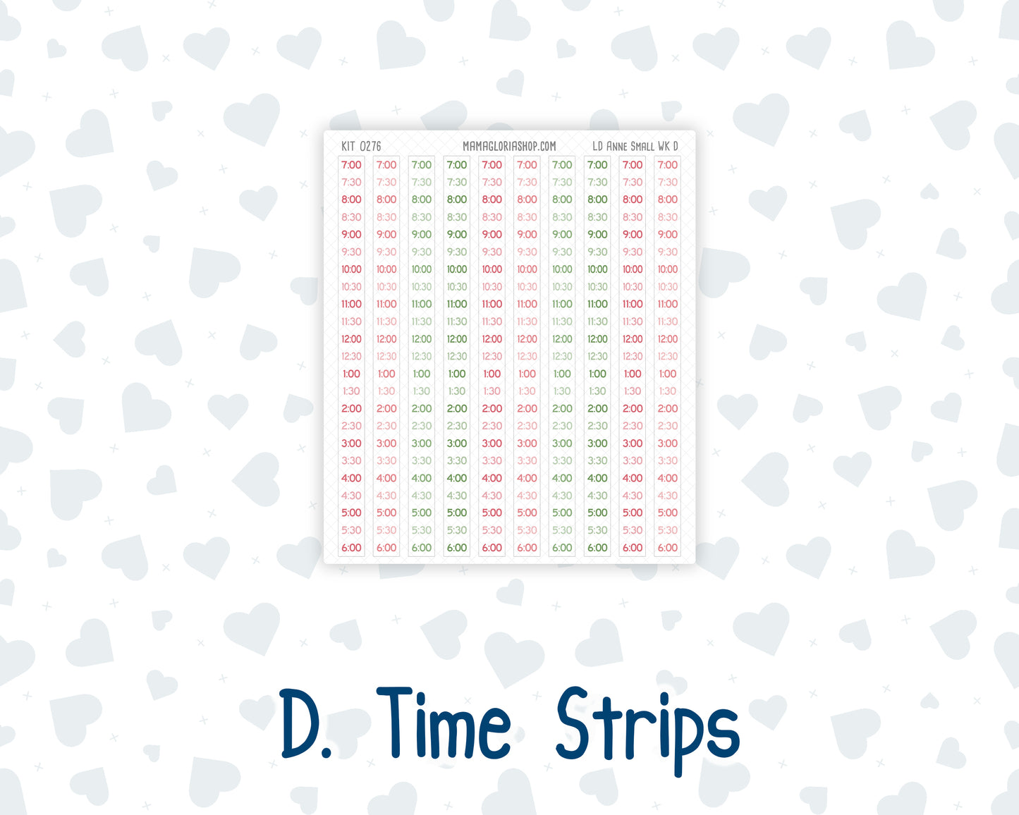 Kit 0276 - Laurel Denise The Anne Planner Small - Weekly Kit - July - Melon Crush