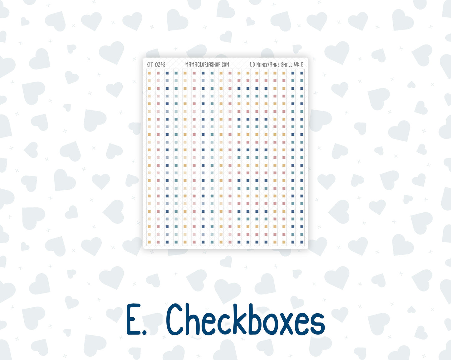 Kit 0248 - Laurel Denise The Anne Planner Small - Weekly Kit - January - Midnight Countdown