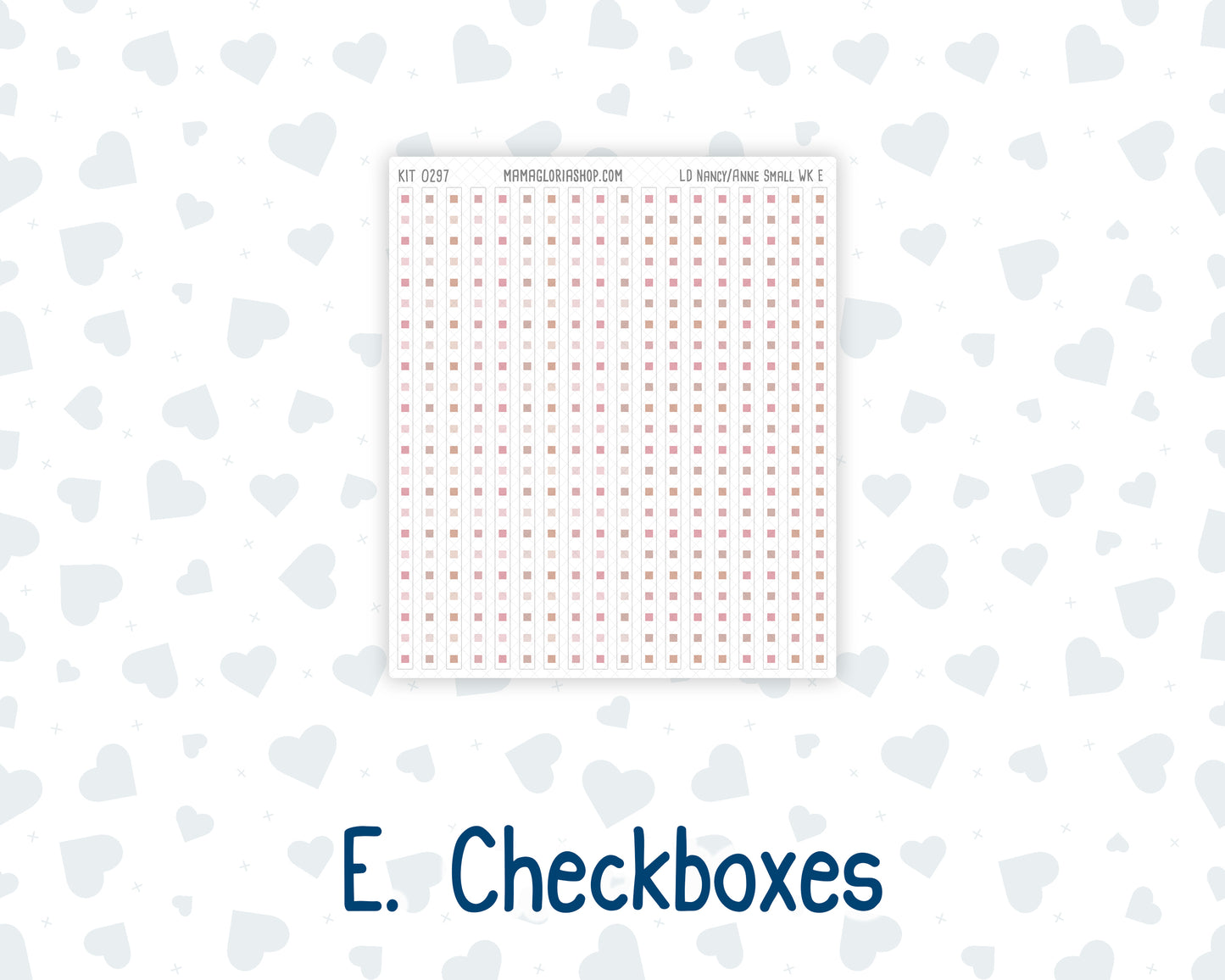 Kit 0297 - Laurel Denise The Anne Planner Small - Weekly Kit - October - Pink Spell