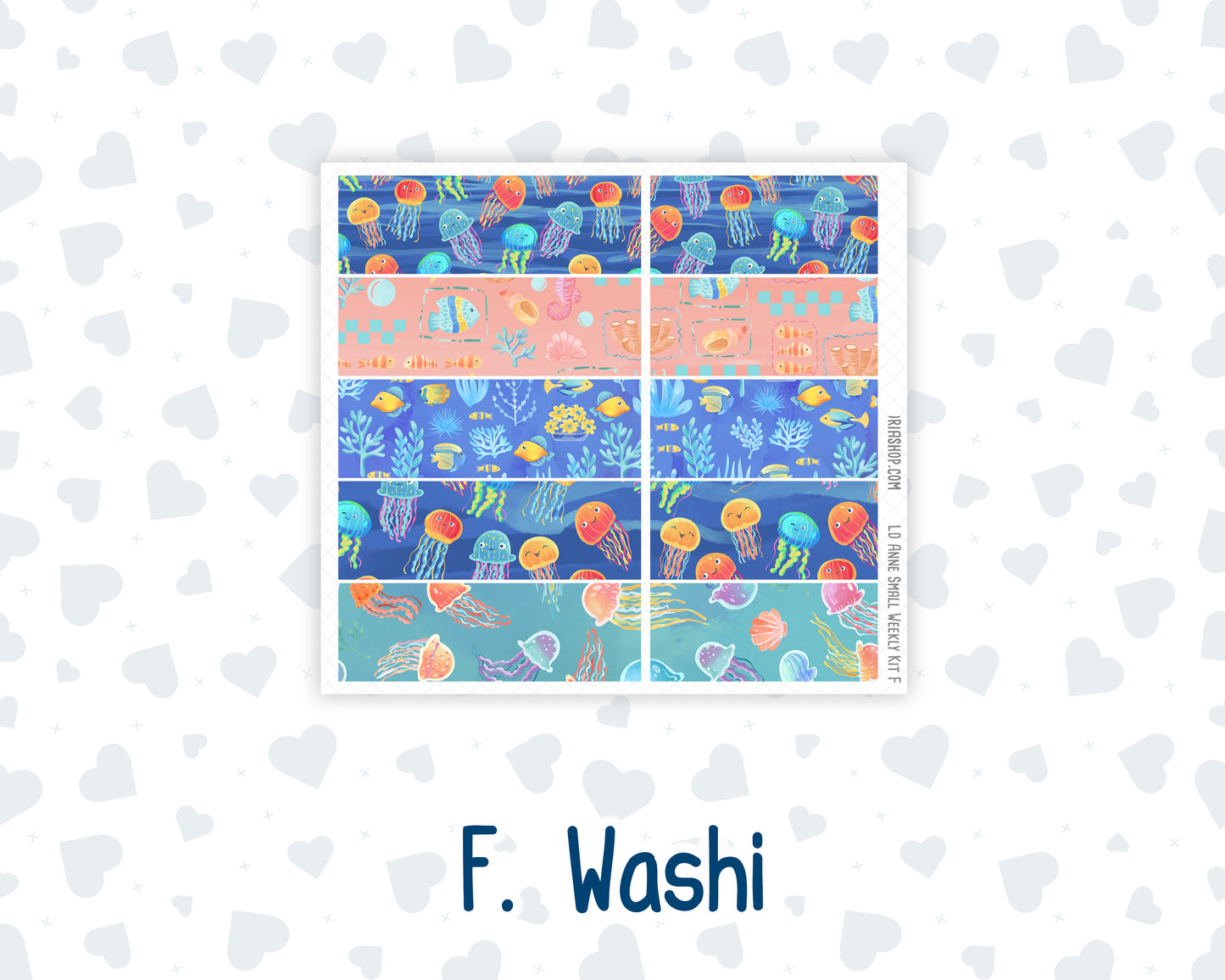 Kit 0268 - Laurel Denise The Anne Planner Small - Weekly Kit - June - Sea Sweeties