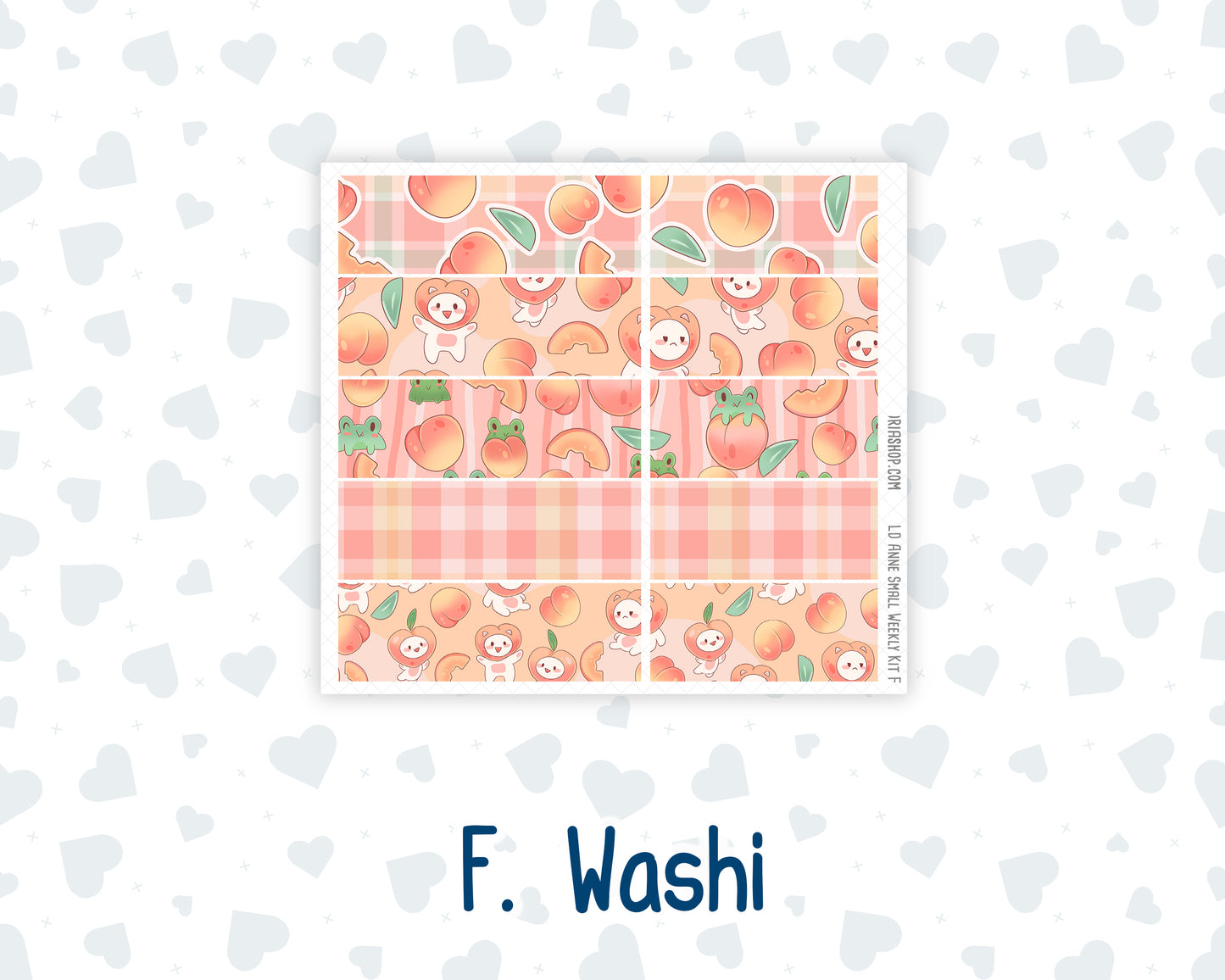 Kit 0278 - Laurel Denise The Anne Planner Small - Weekly Kit - August - Oops, All Peaches