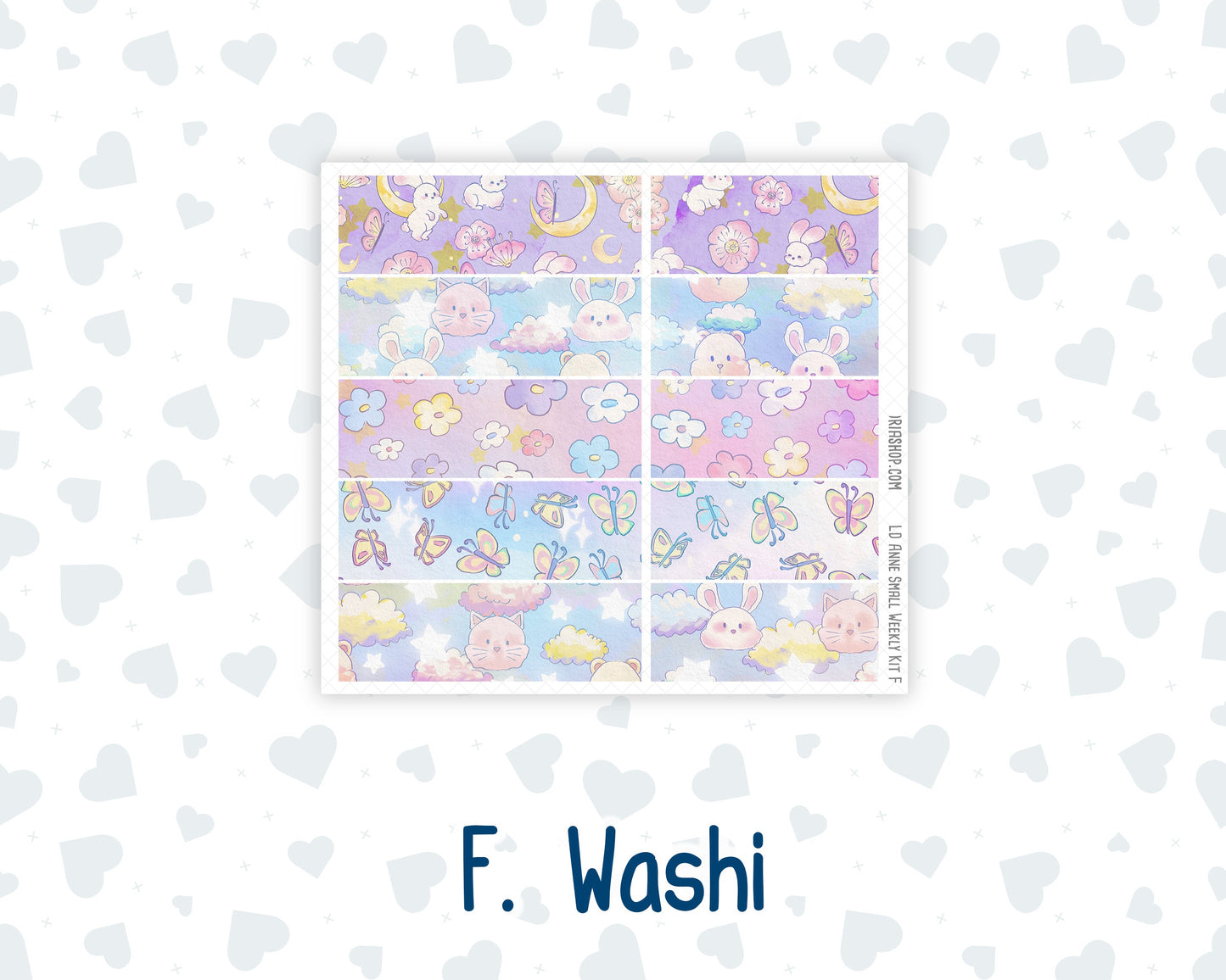 Kit 0252 - Laurel Denise The Anne Planner Small - Weekly Kit - February - Tokyo Candy Cloud