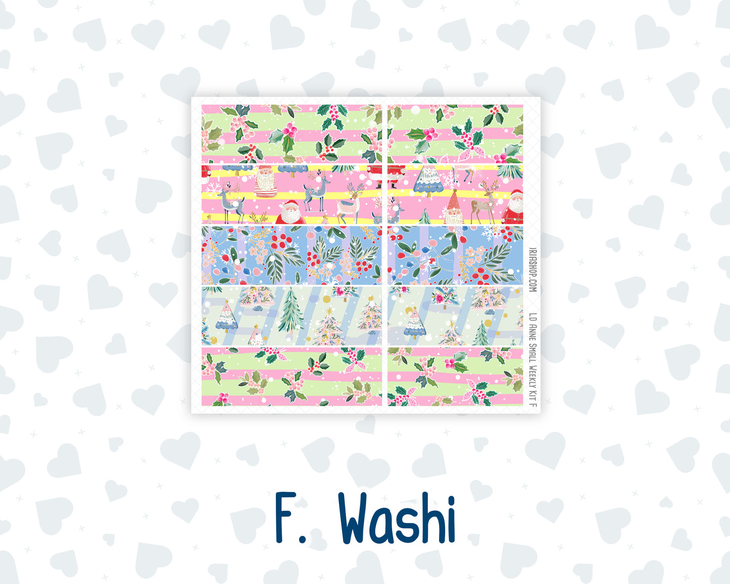 Kit 0306 - Laurel Denise The Anne Planner Small - Weekly Kit - December - Jolly Mischief