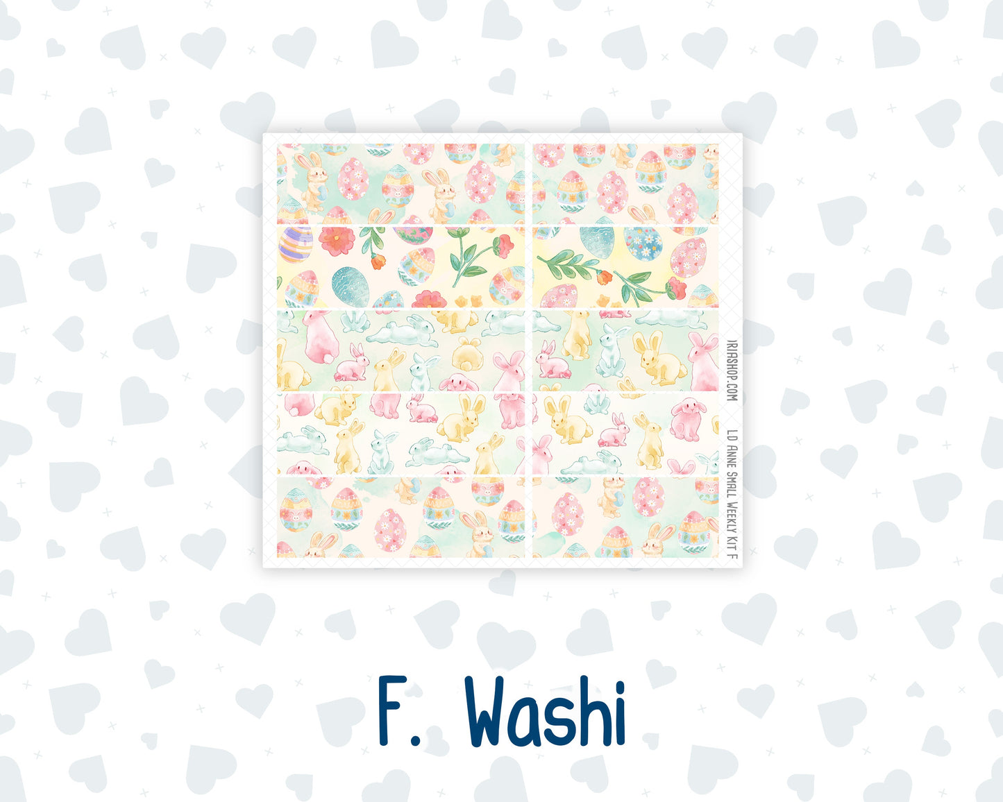 Kit 0260 - Laurel Denise The Anne Planner Small - Weekly Kit - April - Pastel Egg Hunt