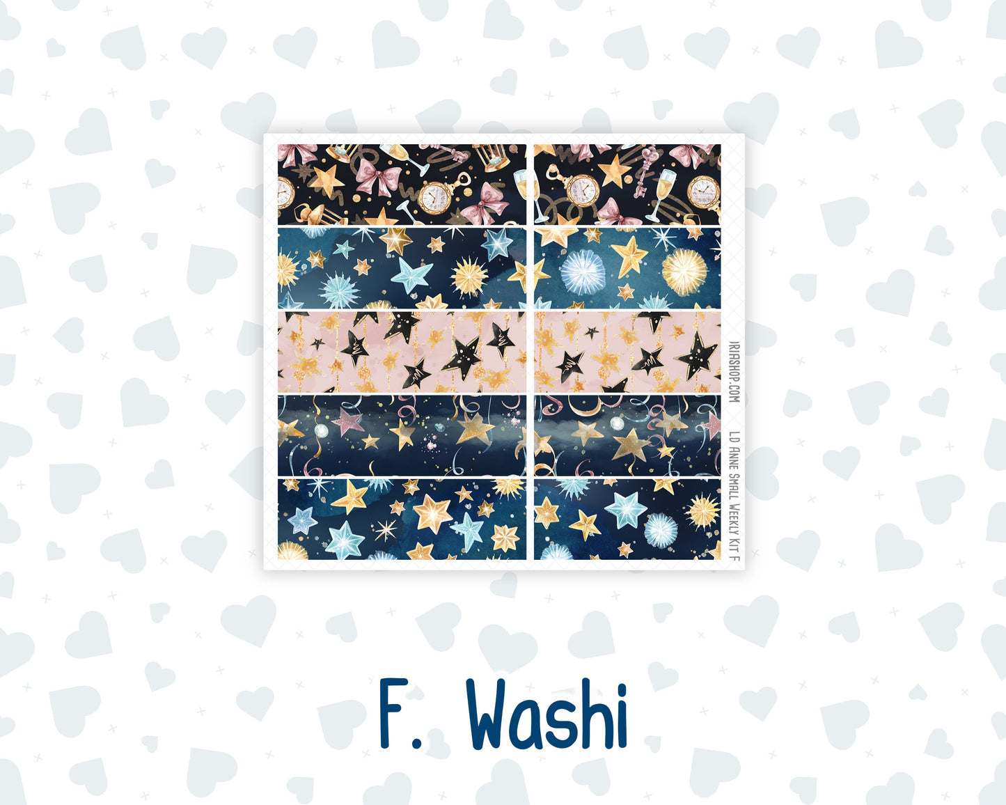 Kit 0248 - Laurel Denise The Anne Planner Small - Weekly Kit - January - Midnight Countdown