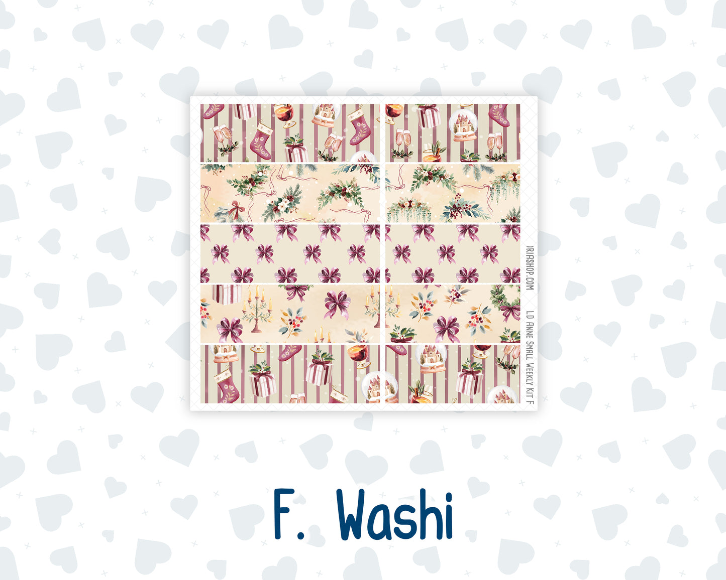Kit 0307 - Laurel Denise The Anne Planner Small - Weekly Kit - December - Velvet Hearth