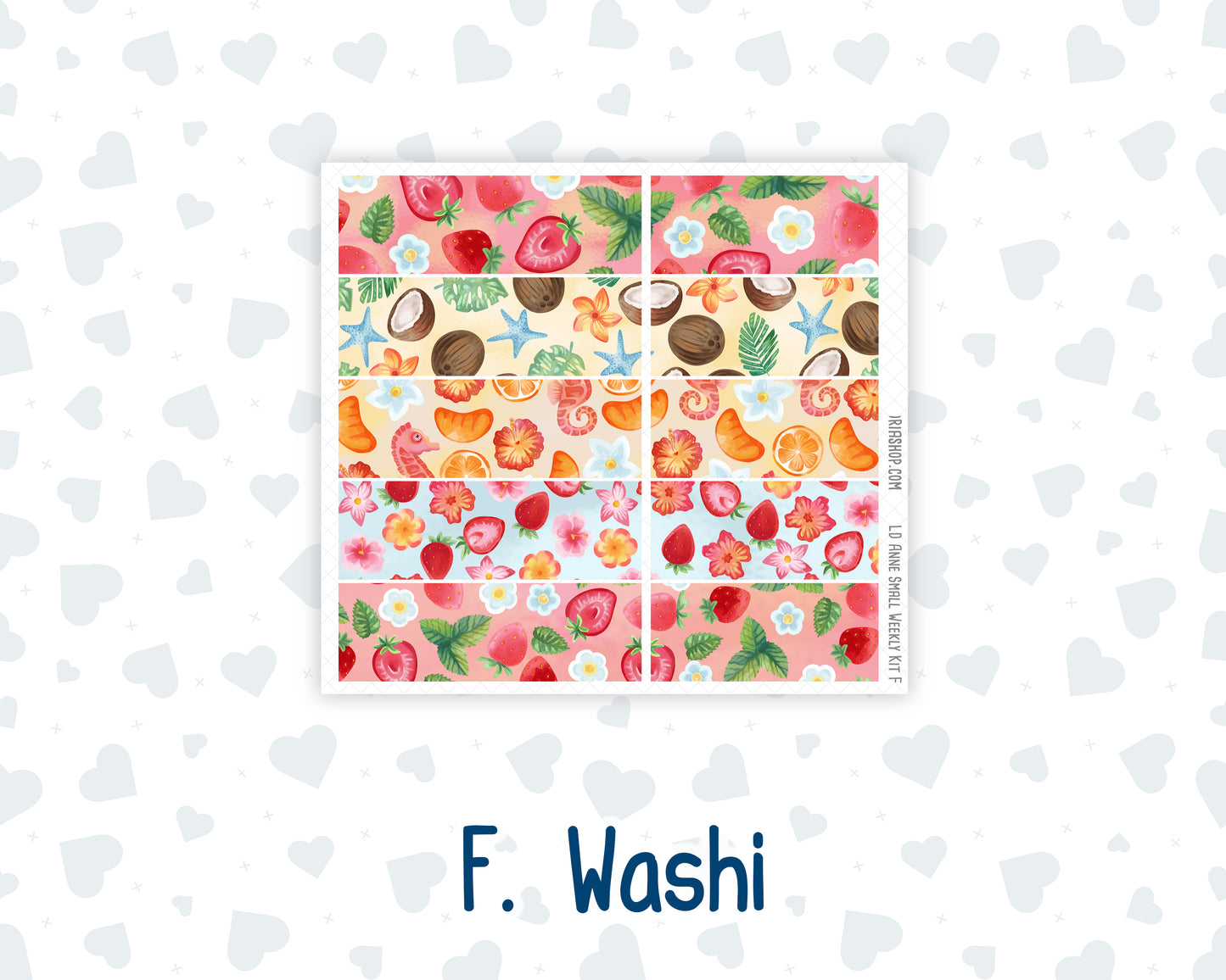 Kit 0271 - Laurel Denise The Anne Planner Small - Weekly Kit - June - Strawberry Shore