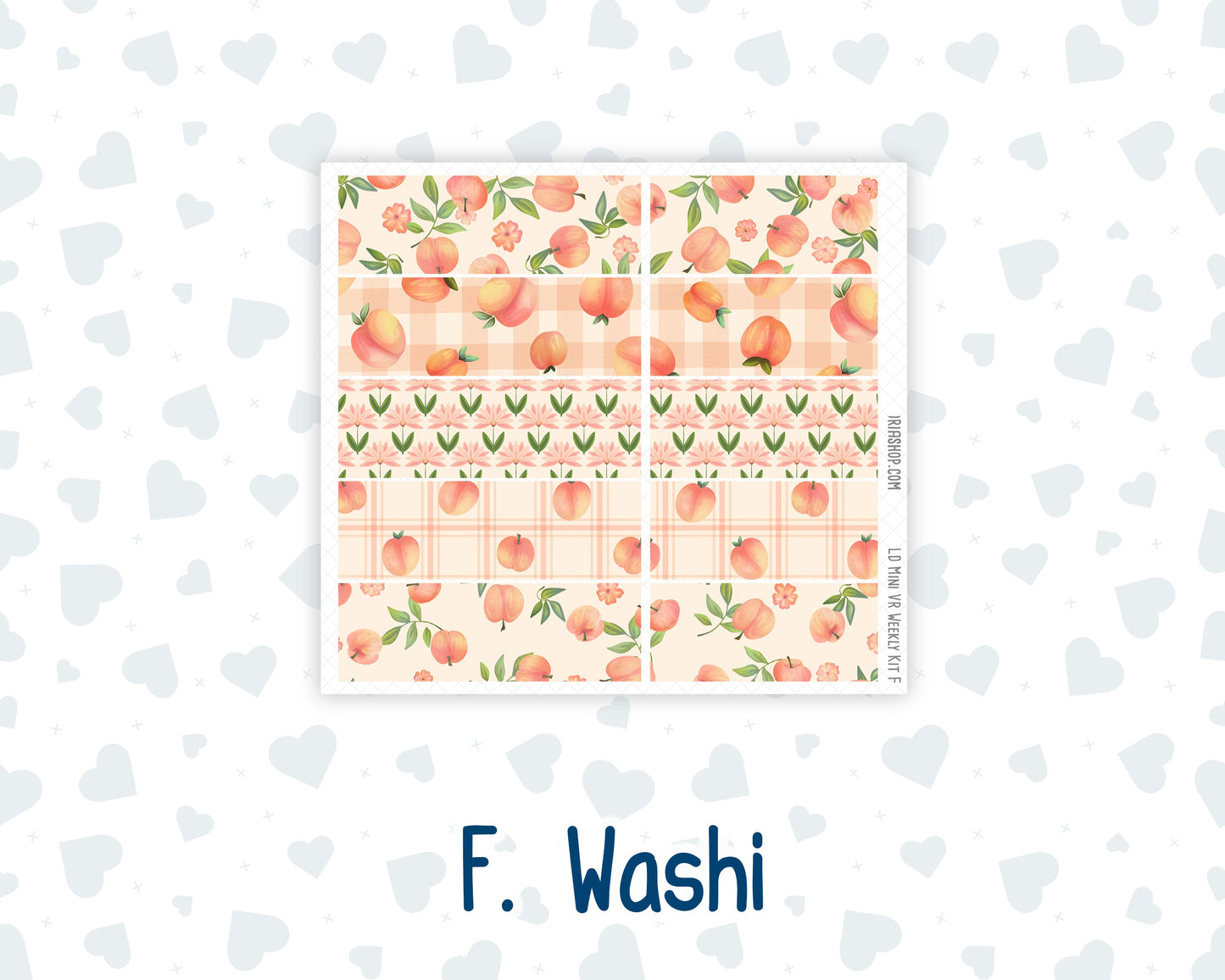 Kit 0228 - Laurel Denise Mini - Vertical - Weekly Kit - August - Just Peachy