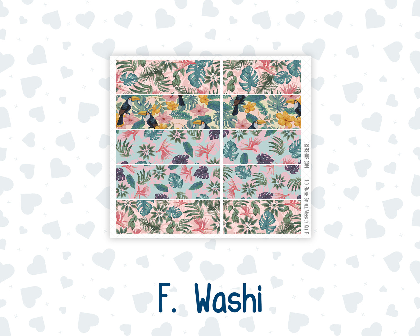 Kit 0275 - Laurel Denise The Anne Planner Small - Weekly Kit - July - Tropical Safari Blush
