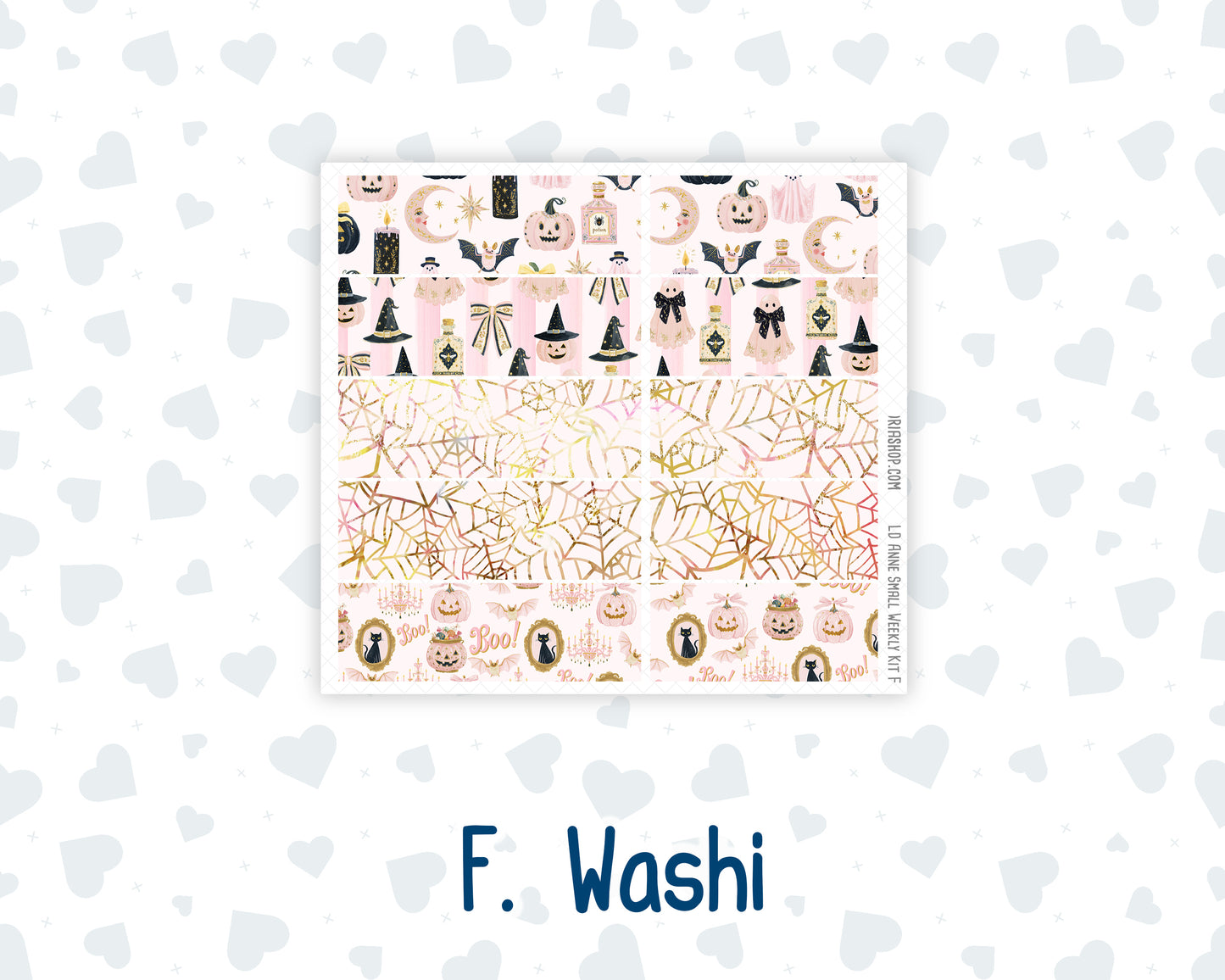 Kit 0297 - Laurel Denise The Anne Planner Small - Weekly Kit - October - Pink Spell